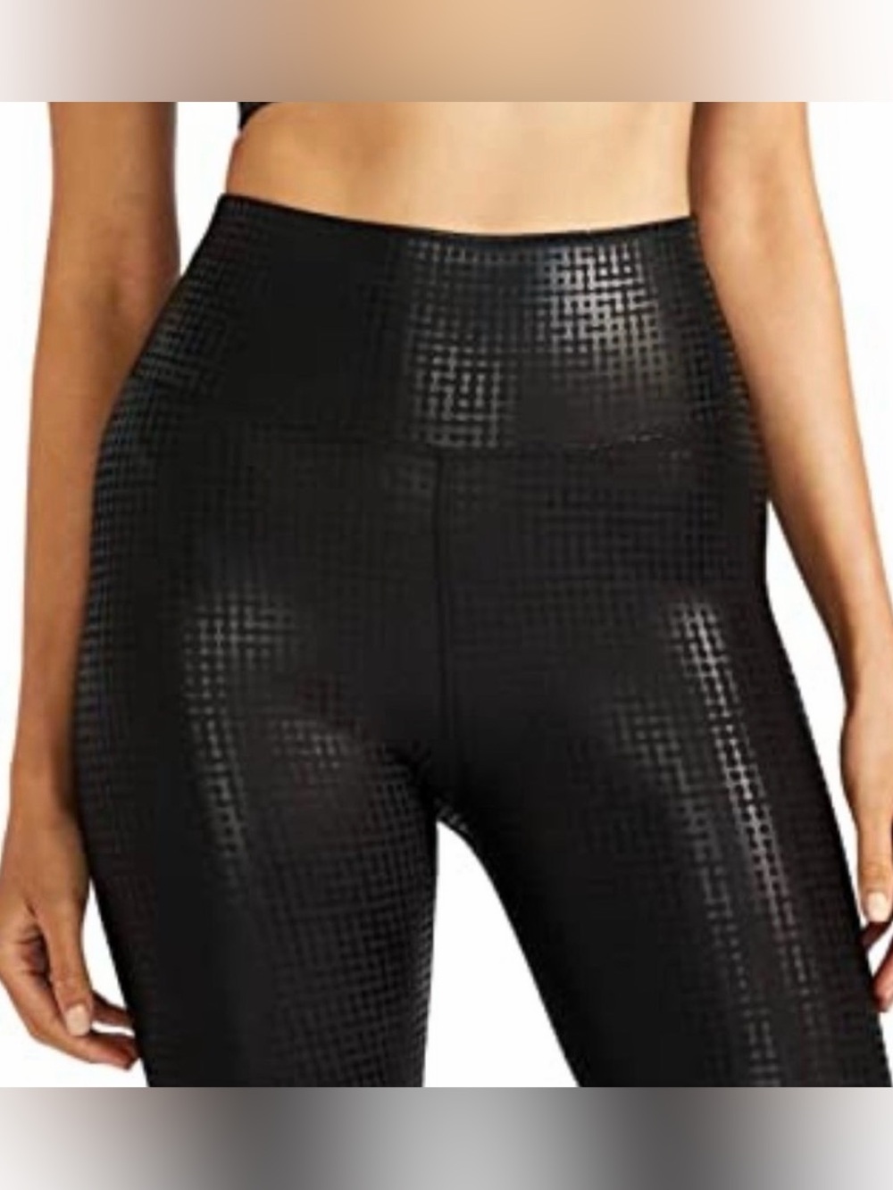 Peloton Show Up Digital Foil Legging Black High Waist Womens Activewear Size M